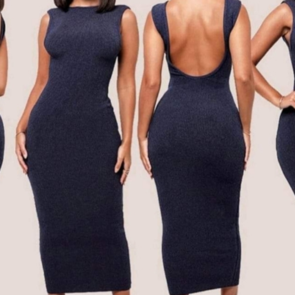 Backless Bodycon Dress